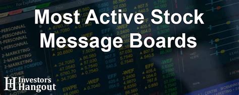 free stock message board